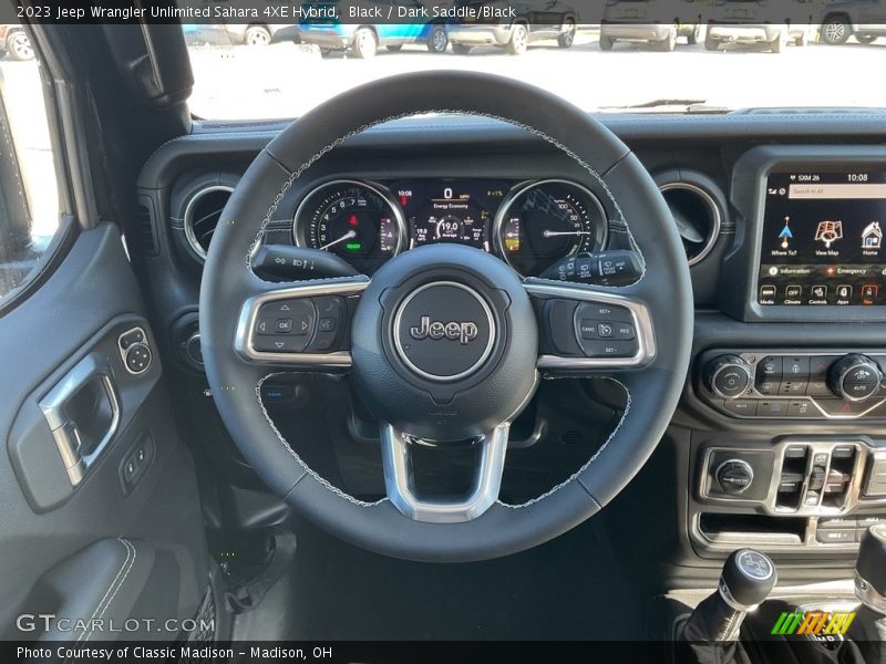 Black / Dark Saddle/Black 2023 Jeep Wrangler Unlimited Sahara 4XE Hybrid