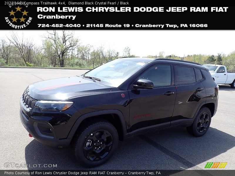 Diamond Black Crystal Pearl / Black 2023 Jeep Compass Trailhawk 4x4