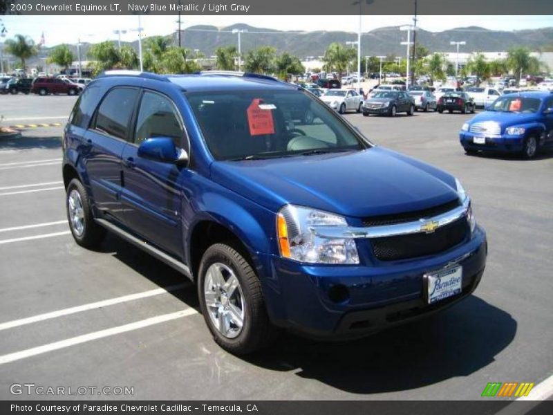 Navy Blue Metallic / Light Gray 2009 Chevrolet Equinox LT