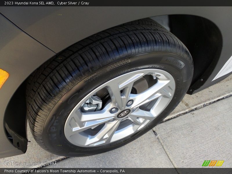 Cyber Silver / Gray 2023 Hyundai Kona SEL AWD