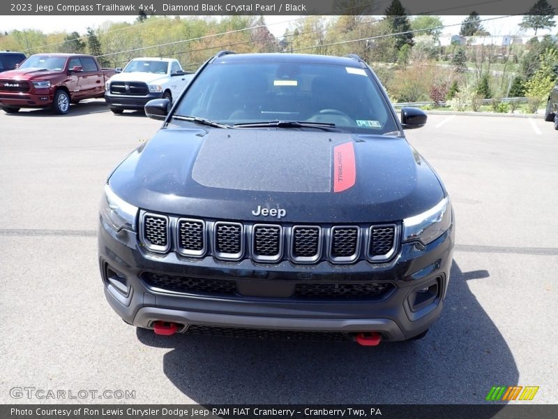 Diamond Black Crystal Pearl / Black 2023 Jeep Compass Trailhawk 4x4