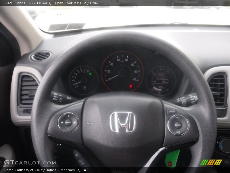 Lunar Silver Metallic / Gray 2020 Honda HR-V LX AWD