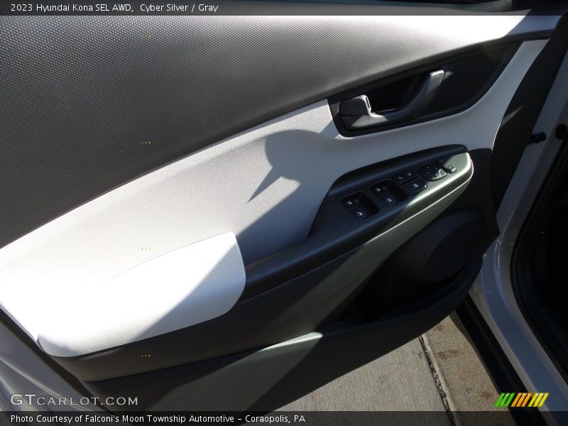 Cyber Silver / Gray 2023 Hyundai Kona SEL AWD