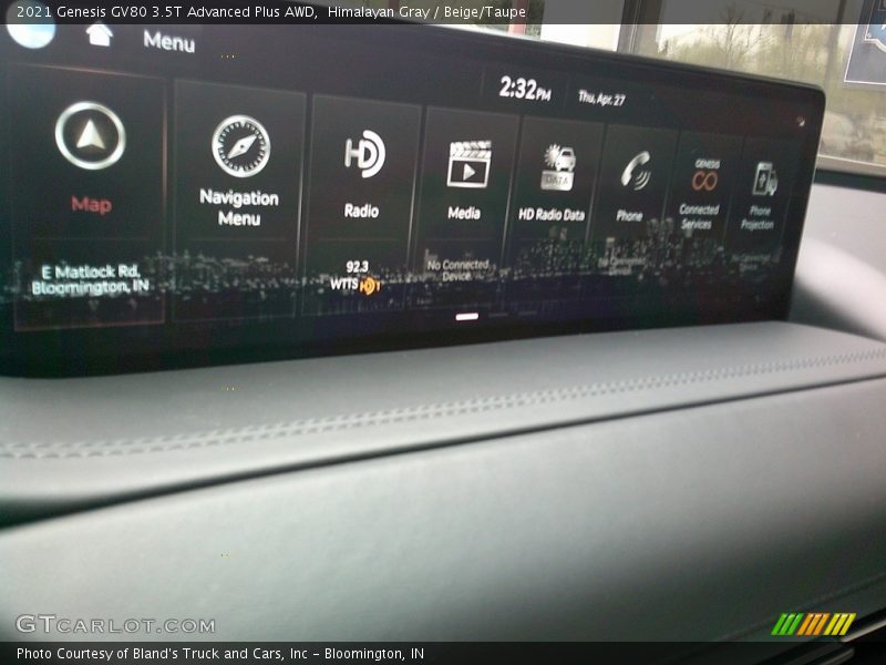 Himalayan Gray / Beige/Taupe 2021 Genesis GV80 3.5T Advanced Plus AWD