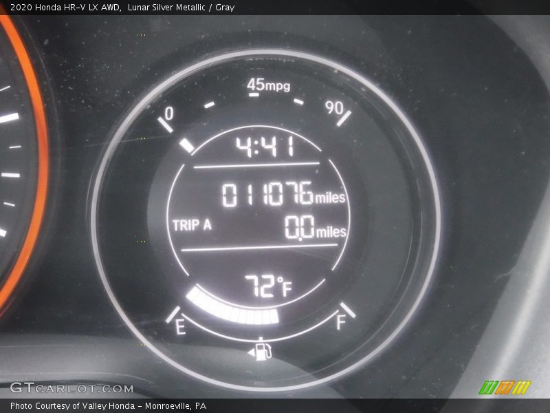 Lunar Silver Metallic / Gray 2020 Honda HR-V LX AWD