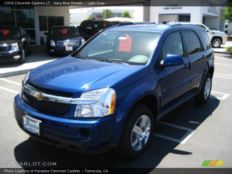 Navy Blue Metallic / Light Gray 2009 Chevrolet Equinox LT