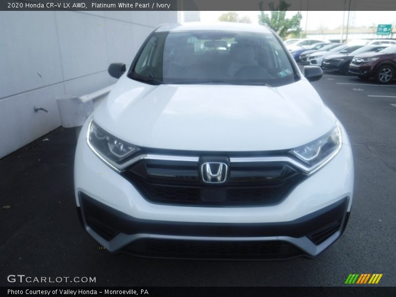 Platinum White Pearl / Ivory 2020 Honda CR-V LX AWD