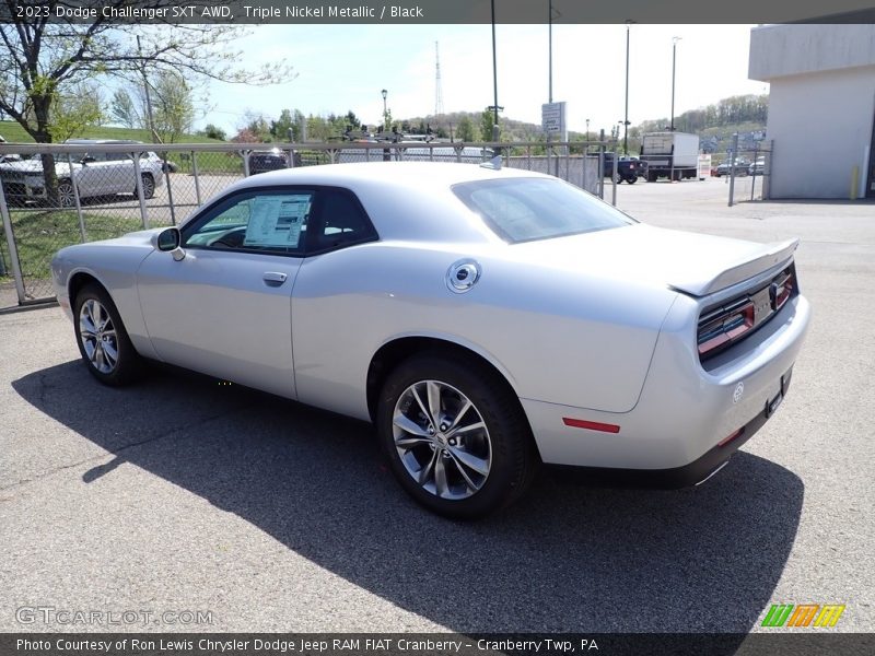 Triple Nickel Metallic / Black 2023 Dodge Challenger SXT AWD