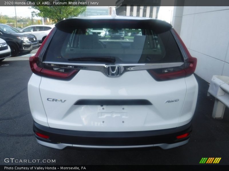 Platinum White Pearl / Ivory 2020 Honda CR-V LX AWD