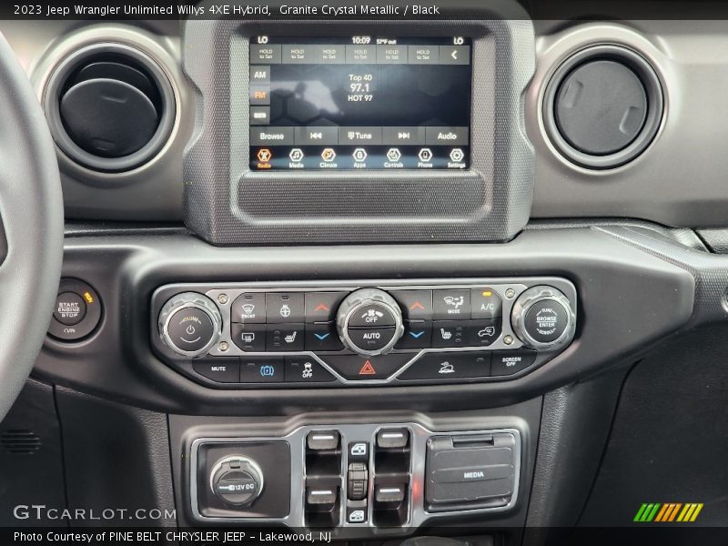 Controls of 2023 Wrangler Unlimited Willys 4XE Hybrid