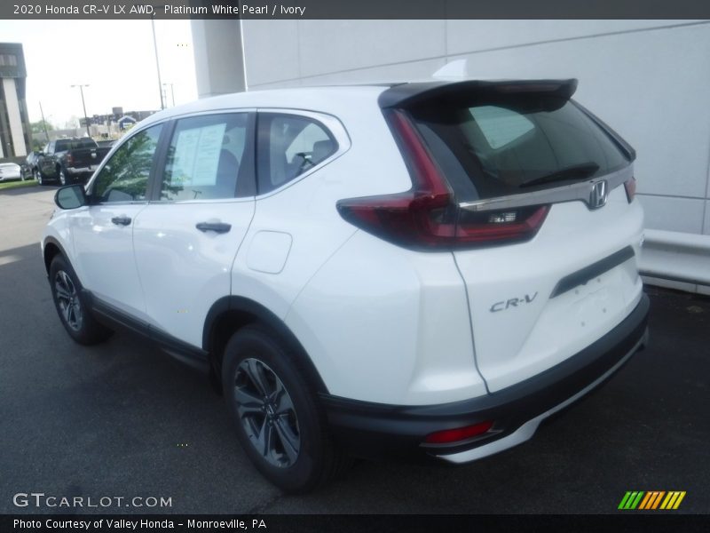 Platinum White Pearl / Ivory 2020 Honda CR-V LX AWD