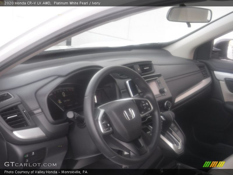 Platinum White Pearl / Ivory 2020 Honda CR-V LX AWD