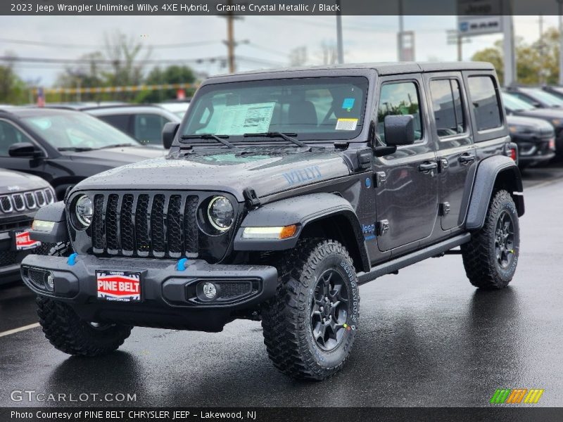 Granite Crystal Metallic / Black 2023 Jeep Wrangler Unlimited Willys 4XE Hybrid