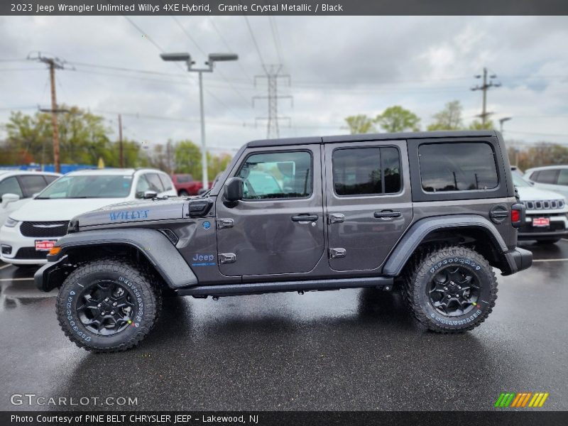 Granite Crystal Metallic / Black 2023 Jeep Wrangler Unlimited Willys 4XE Hybrid