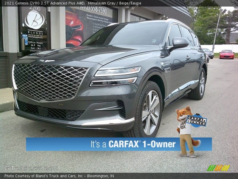 Himalayan Gray / Beige/Taupe 2021 Genesis GV80 3.5T Advanced Plus AWD