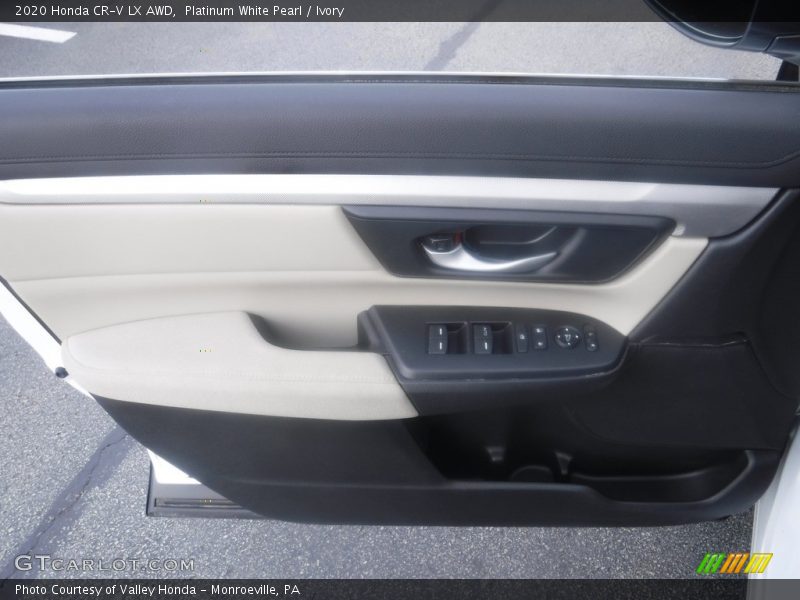 Platinum White Pearl / Ivory 2020 Honda CR-V LX AWD