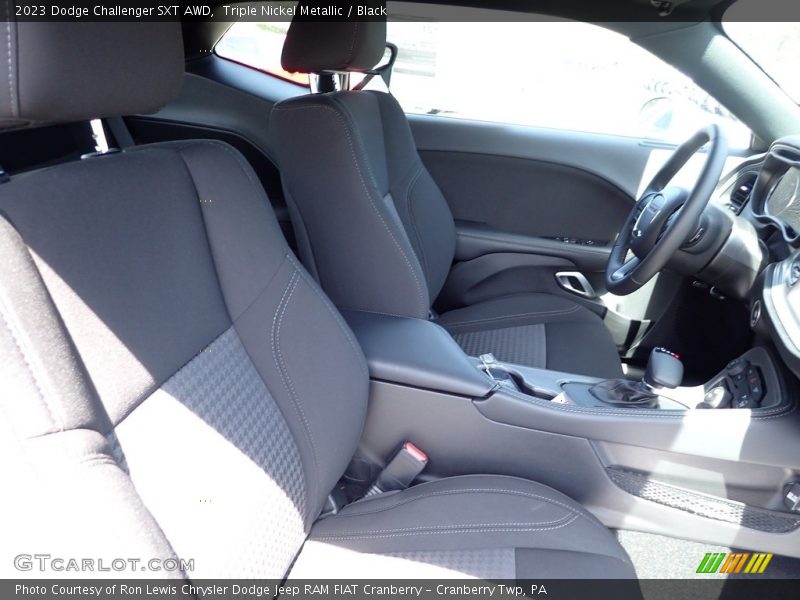Triple Nickel Metallic / Black 2023 Dodge Challenger SXT AWD