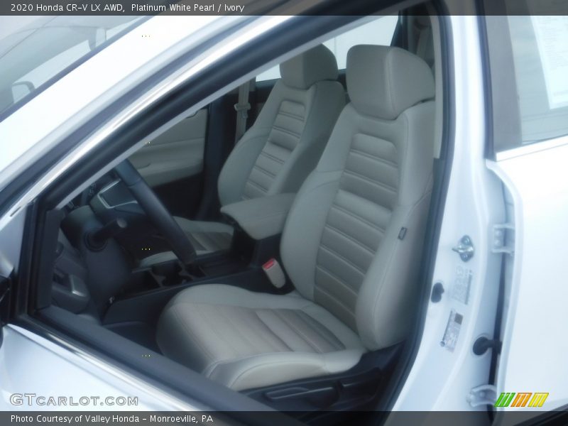 Platinum White Pearl / Ivory 2020 Honda CR-V LX AWD