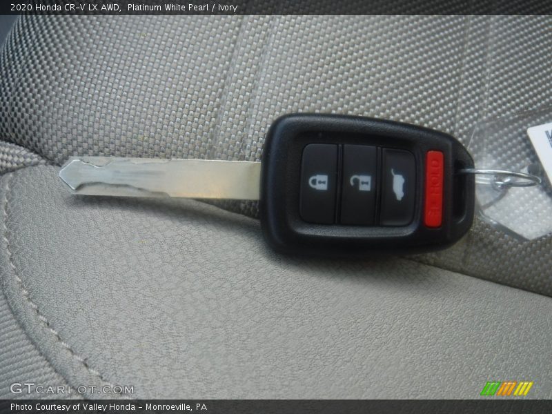 Platinum White Pearl / Ivory 2020 Honda CR-V LX AWD