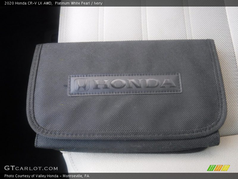 Platinum White Pearl / Ivory 2020 Honda CR-V LX AWD