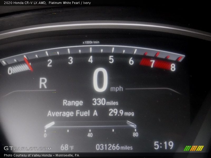 Platinum White Pearl / Ivory 2020 Honda CR-V LX AWD