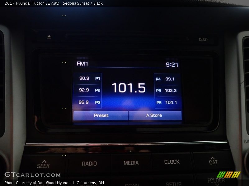 Sedona Sunset / Black 2017 Hyundai Tucson SE AWD