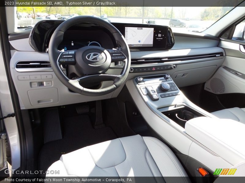 Typhoon Silver / Gray/Black 2023 Hyundai Palisade SEL AWD