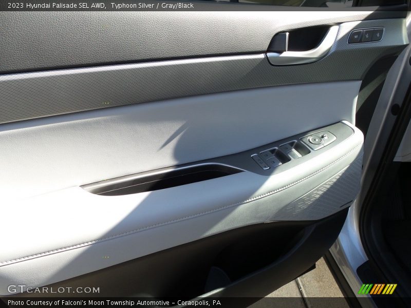 Typhoon Silver / Gray/Black 2023 Hyundai Palisade SEL AWD