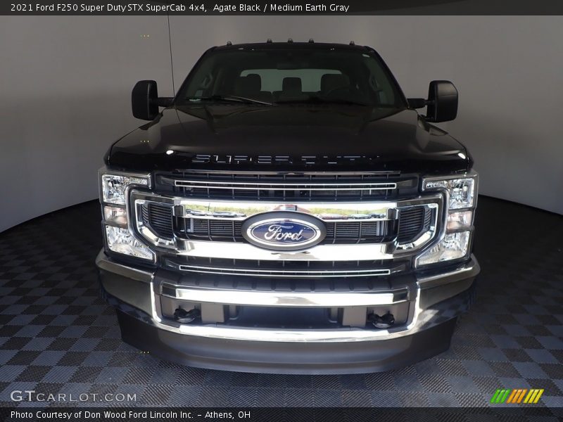 Agate Black / Medium Earth Gray 2021 Ford F250 Super Duty STX SuperCab 4x4