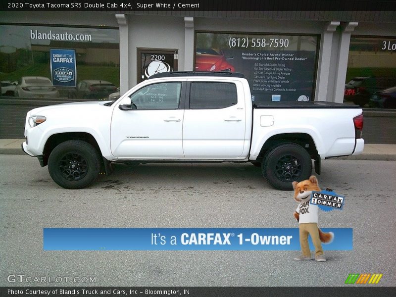 Super White / Cement 2020 Toyota Tacoma SR5 Double Cab 4x4