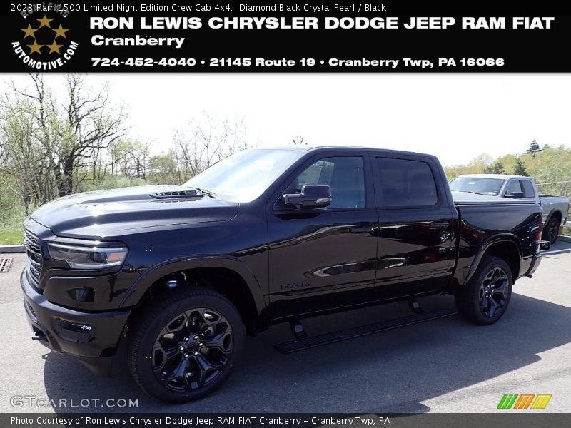 Diamond Black Crystal Pearl / Black 2023 Ram 1500 Limited Night Edition Crew Cab 4x4