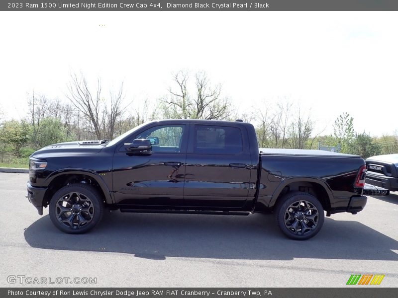 Diamond Black Crystal Pearl / Black 2023 Ram 1500 Limited Night Edition Crew Cab 4x4