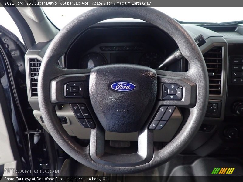 Agate Black / Medium Earth Gray 2021 Ford F250 Super Duty STX SuperCab 4x4