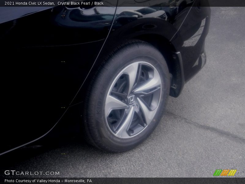 Crystal Black Pearl / Black 2021 Honda Civic LX Sedan