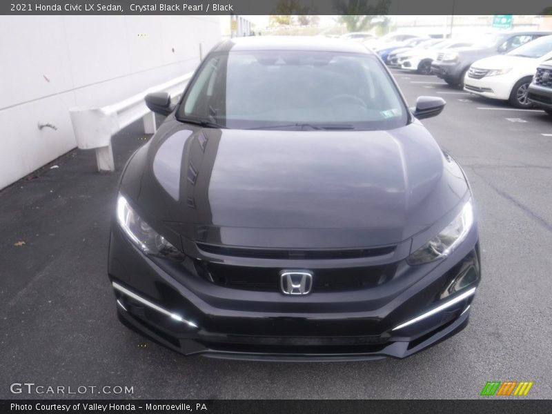Crystal Black Pearl / Black 2021 Honda Civic LX Sedan