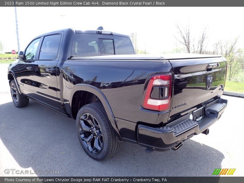 Diamond Black Crystal Pearl / Black 2023 Ram 1500 Limited Night Edition Crew Cab 4x4