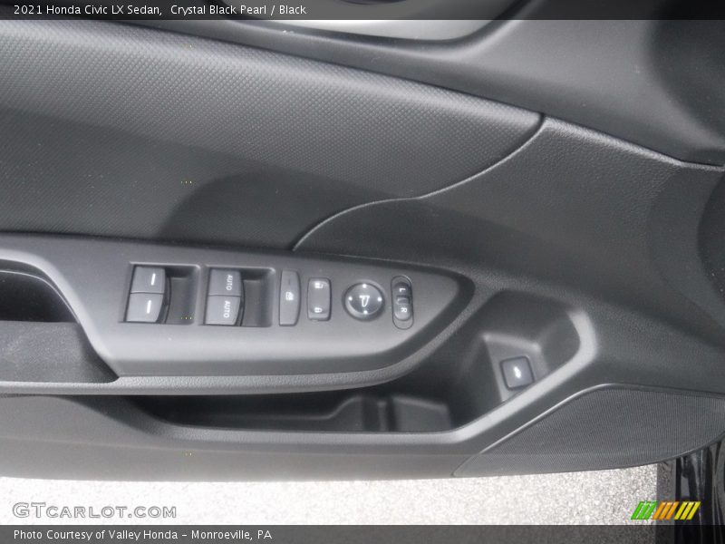 Crystal Black Pearl / Black 2021 Honda Civic LX Sedan