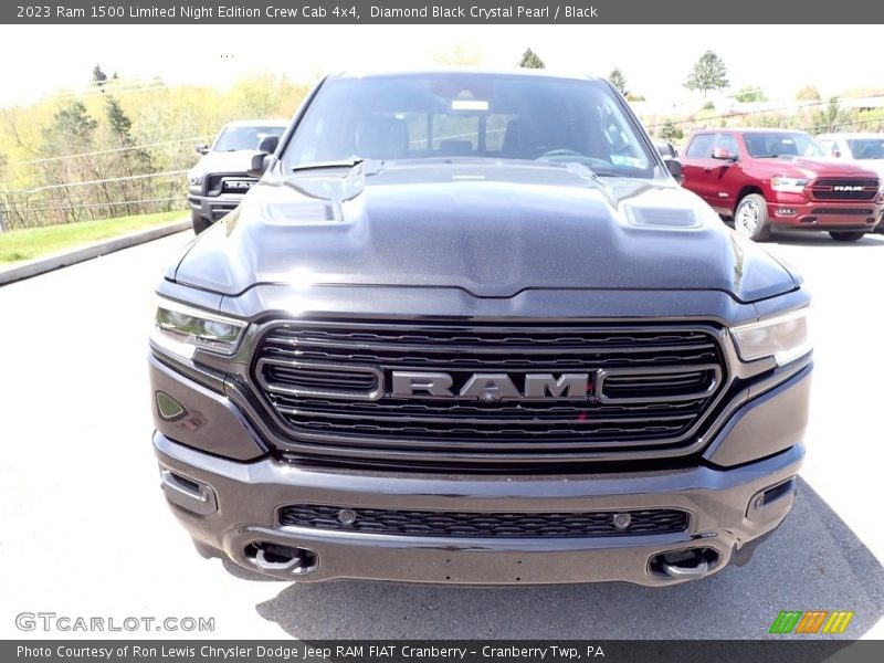 Diamond Black Crystal Pearl / Black 2023 Ram 1500 Limited Night Edition Crew Cab 4x4