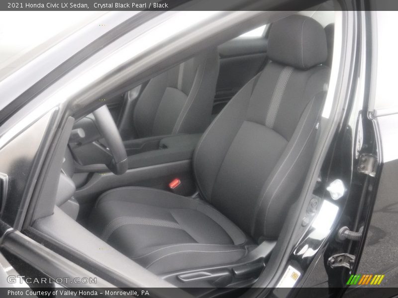 Crystal Black Pearl / Black 2021 Honda Civic LX Sedan