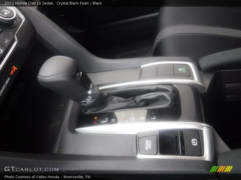 Crystal Black Pearl / Black 2021 Honda Civic LX Sedan