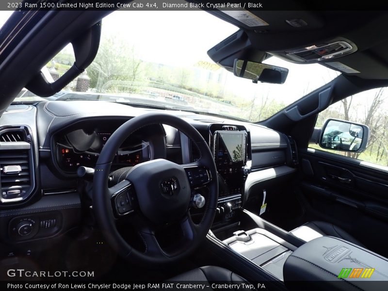 Diamond Black Crystal Pearl / Black 2023 Ram 1500 Limited Night Edition Crew Cab 4x4