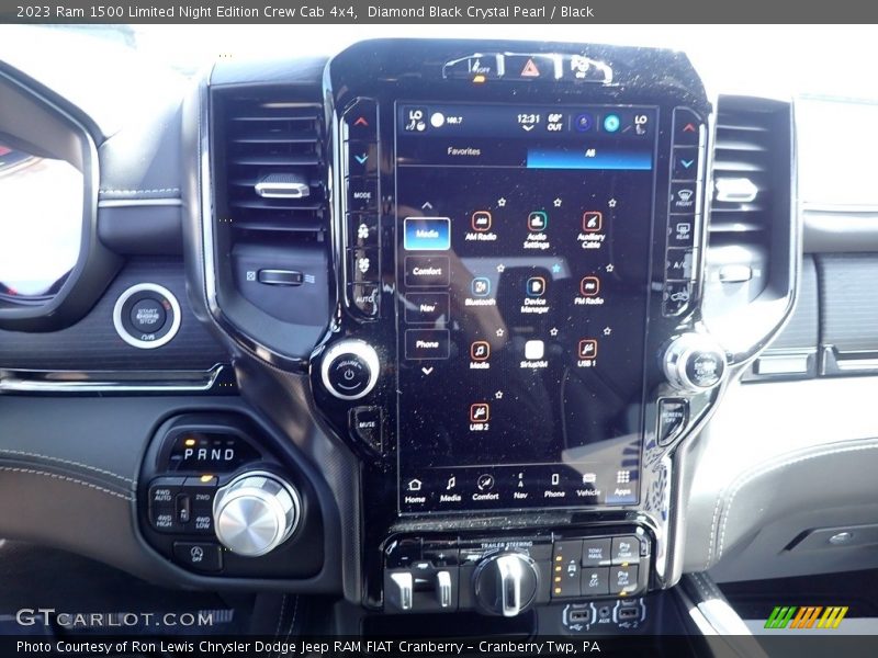 Controls of 2023 1500 Limited Night Edition Crew Cab 4x4