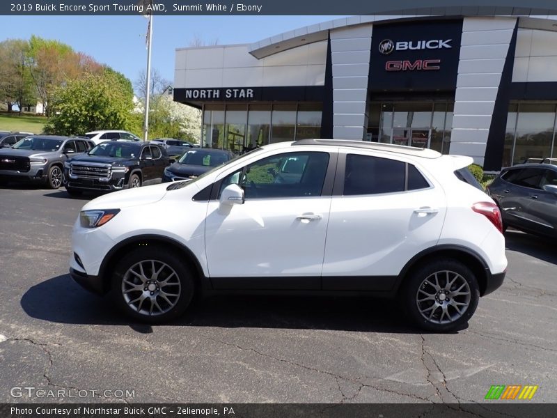 Summit White / Ebony 2019 Buick Encore Sport Touring AWD