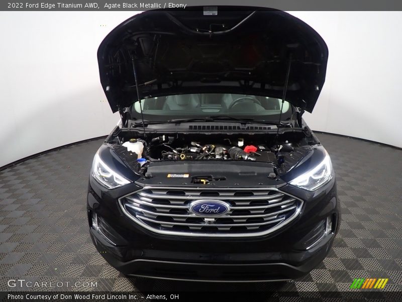 Agate Black Metallic / Ebony 2022 Ford Edge Titanium AWD
