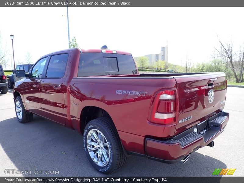 Delmonico Red Pearl / Black 2023 Ram 1500 Laramie Crew Cab 4x4