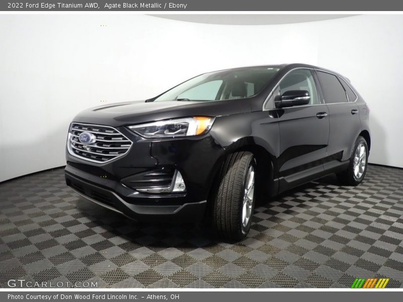 Agate Black Metallic / Ebony 2022 Ford Edge Titanium AWD