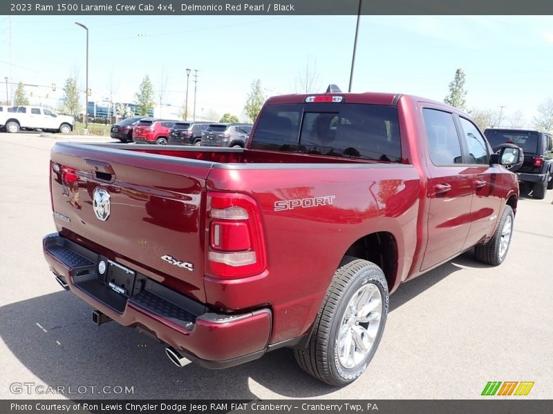Delmonico Red Pearl / Black 2023 Ram 1500 Laramie Crew Cab 4x4