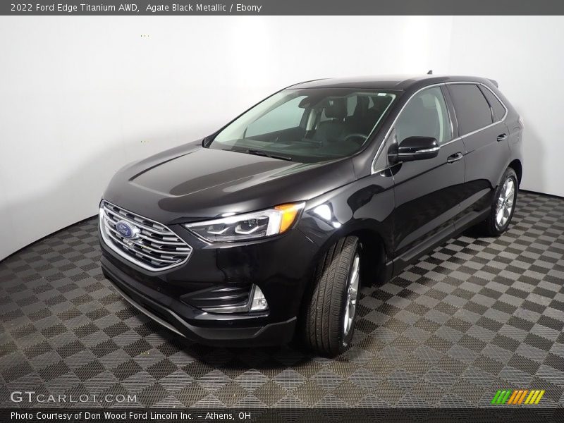 Agate Black Metallic / Ebony 2022 Ford Edge Titanium AWD
