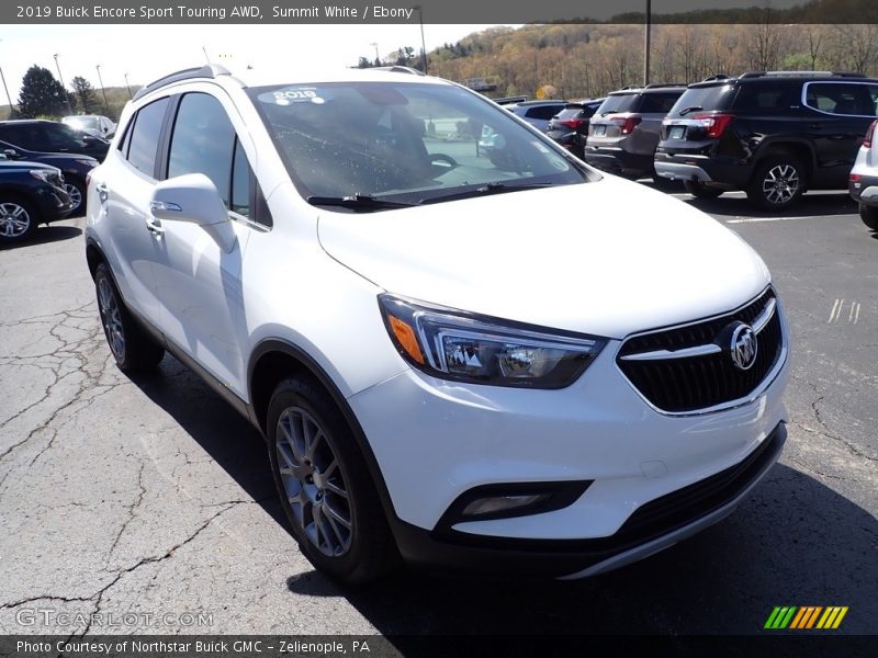 Summit White / Ebony 2019 Buick Encore Sport Touring AWD