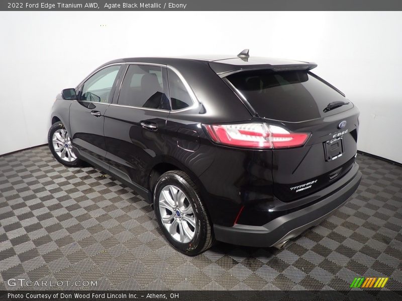 Agate Black Metallic / Ebony 2022 Ford Edge Titanium AWD